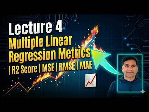 Machine Learning: Multiple Linear Regression | MSE | RMSE | R2 | MAE Lecture 4