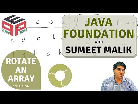Rotate an Array - Solution | Functions and Arrays | Data Structures and Algorithms in JAVA