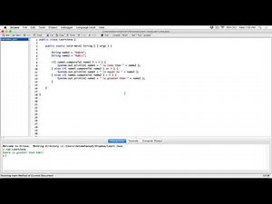 93. Comparing Strings: compareTo() method - Learn Java