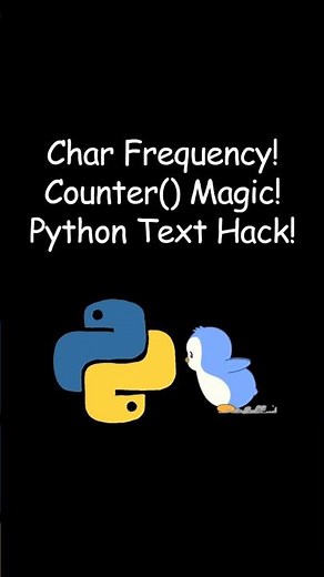 2 Ways to Count Character Frequency in Python | get() & Counter() #coding #python