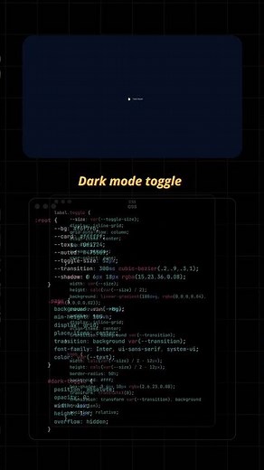 ✨ Dark Mode Toggle using Only HTML & CSS