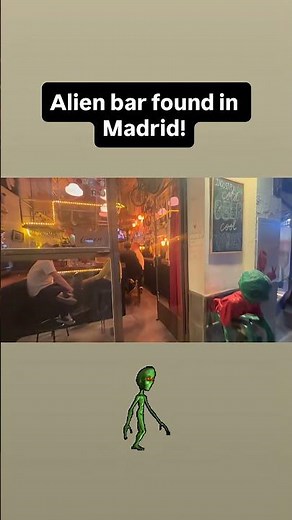 Look at this #Alien bar I found in #Madrid!