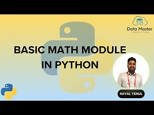 18. Basic Math Module in Python | Python for All | For Complete Beginners