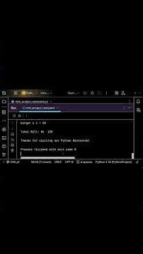 Python Mini Project | Restaurant Menu App with Sorting & Cart System 🍔🛒 #coding #python #programming
