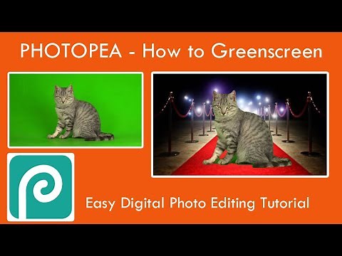 Photopea - Green screen tutorial - how to Photo Edit