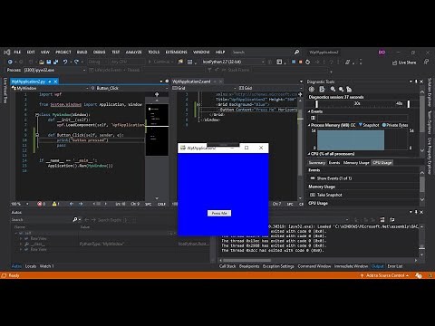 Python Desktop Application in Visual Studio | IronPython Getting Started