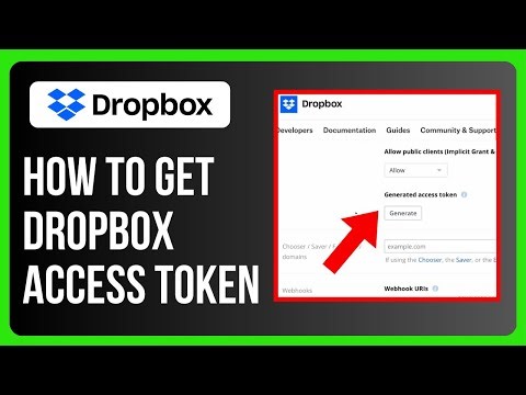How to Get Dropbox Access Token