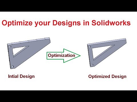 Solidworks simulation tutorial : design optimization study of bracket