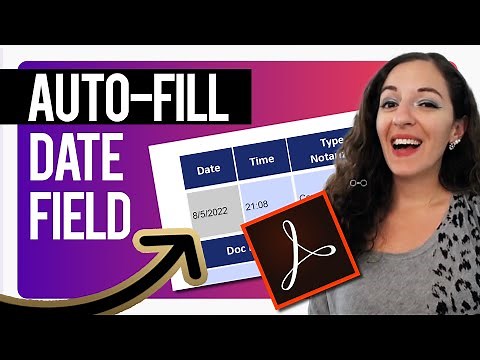 How to Insert Date Field In Adobe Acrobat That AUTOMATICALLY Fills Out With Current Date!