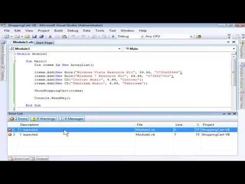 How to Use Arrays and Collections in Visual Basic.NET