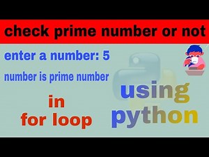 check prime number or not using for loop in python easy way