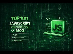 JavaScript Interview MCQs (100 Questions) part 1 | Easy, Medium & Hard