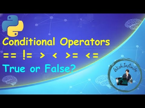 Conditional Operators in Python | Comparison Operators Step by Step for Beginners