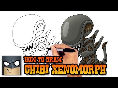 How to Draw Xenomorph Alien | Cartooning Club Tutorial