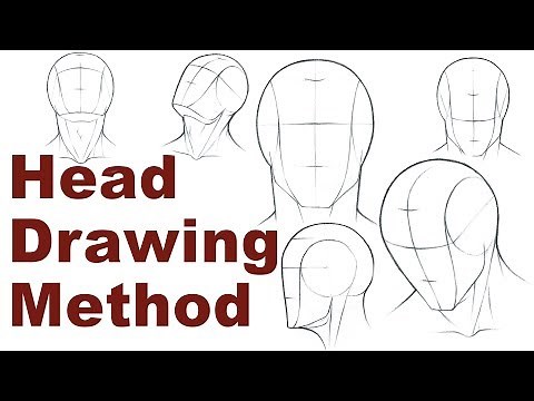 Portrait Drawing Basics 1/3 - How To Draw A Simple Head (Loomis Method)