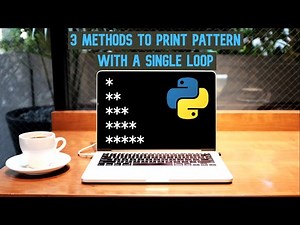 Star pattern in Python with single for loop || how to print pattern using single loop in python