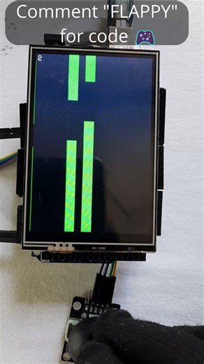 Creative Flappy Game using Arduino + TFT 😎#shorts #diy #viral