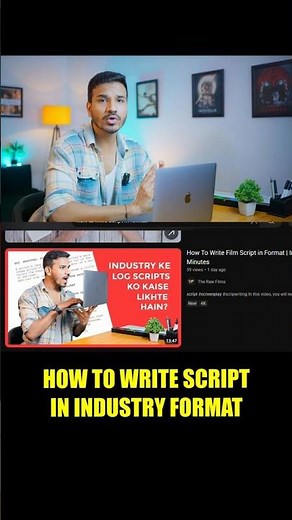 How to Write Script in Format #scriptwriting #screenwriting