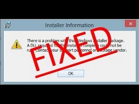 How to Fix Dll Error when Installing Software (Windows 10,8,7)