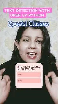 Text Detection using OpenCV Python | #OpenCV #Python #TextDetection #AI #MachineLearning #Coding