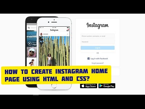 How to create instagram home page using HTML AND CSS!