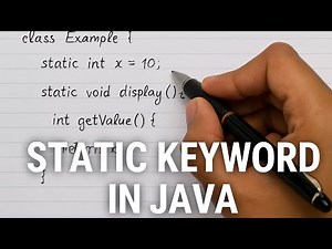 Static keyword in Java | With Code Example
