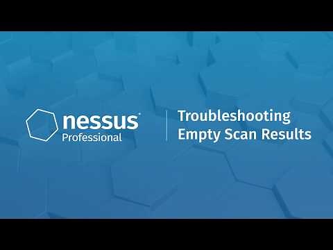 Troubleshooting Empty Scan Results in Nessus Professional