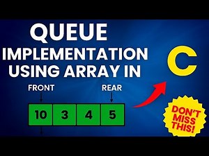 Queue implementation using array in C
