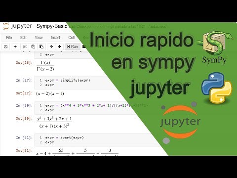 Inicio rápido y sencillo con la librería Sympy Python / Nivel Basico