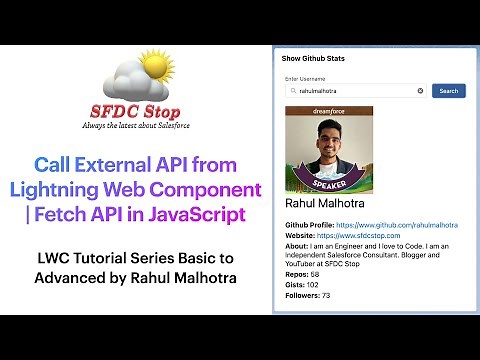 Call External API from Lightning Web Component | Fetch API in JavaScript