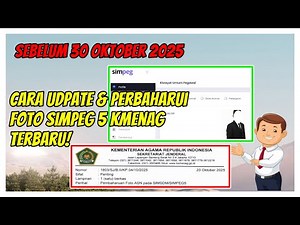 Cara Upload, Update & Perbaharui Foto Profil di Simpeg 5 Kemenag Tahun 2025 Terbaru