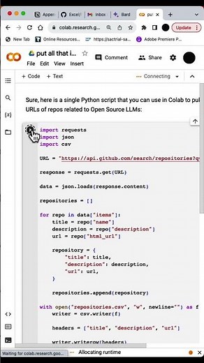 How to Connect Google Bard to Python with Google Colab #tutorial