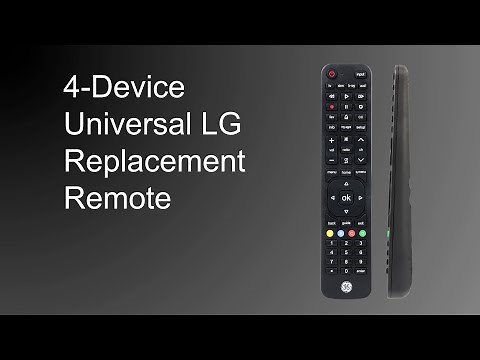 57818: GE 4-Device Universal LG Replacement Remote - Overview