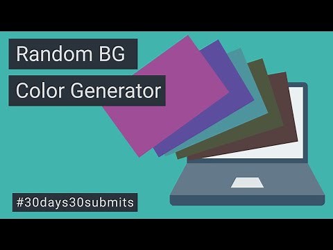 Change Background color on Click | Random Color Generator with JavaScript