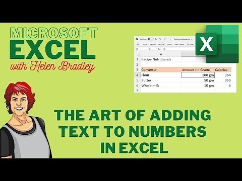Add Text to Numbers in Excel