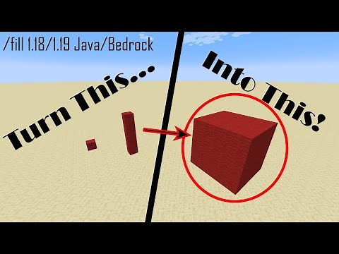 How to use the /fill command in Minecraft 1.18 Java & Bedrock Editions (Works in 1.19!)