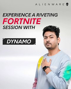 Gear up for the strategic game of Fortnite featuring Dynamo Gaming this Friday, January 5th, at 7 PM. ✨🎯 Join us on YouTube – check out the link: https://aw.gg/3vsqp1K #AlienwareIndia #AlienwareGamingFridays #GamingLevelledUp Intel #IntelIndia #GameWithIntel #IntelGaming | Alienware