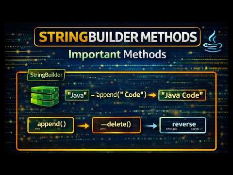 Java String Builder Methods