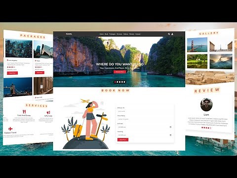 How to Make Travel Website Using HTML CSS and JAVASCRIPT | Part - 1 | Best Travel Agency Website