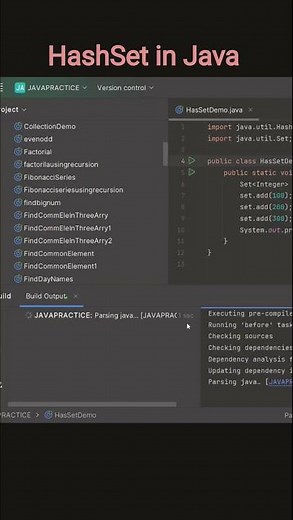HashSet in Java Explained in 60 Seconds! 🚀 | No Duplicates #shorts#hashset #javatutorial #coding