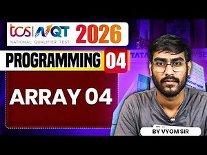 TCS NQT 2026 | Programming 04 | Array 04 | TCS NQT Preparation