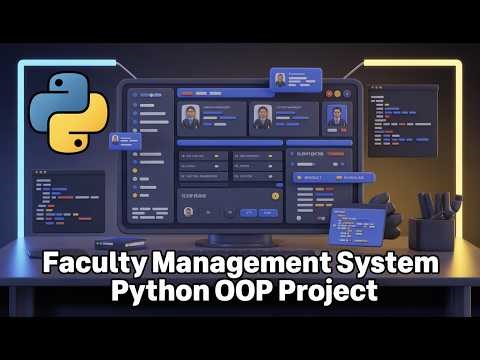 👨‍🏫 Faculty Management System Using Python OOP | Mini Project | Python Project for Students.