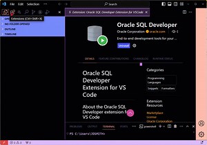 Installing Oracle #SQL #Developer is simple: Just search for 'sql-developer' in VS Code and get started today! https://social.ora.cl/6180rieiM | Oracle Developers