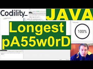 Codility Longest Password Java solution