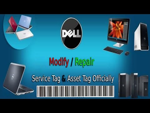Change / Remove Asset Tag - Service Tag on Dell PCs or laptops