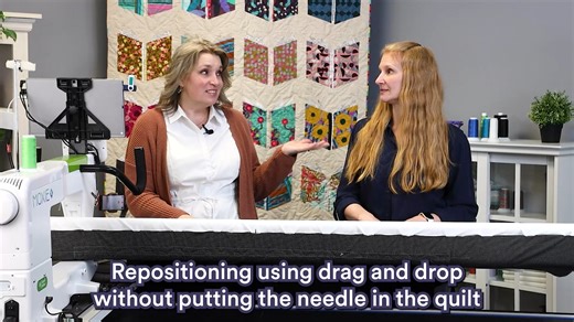 Pro-Stitcher quilters, this one's for you! Learn to Drag and Drop without putting the needle in the quilt. A new Watch and Learn episode premiers today at noon Mountain time. | Handi Quilter