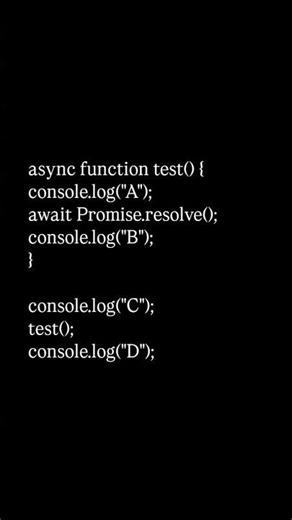 Async/Await Execution Order😳 #javascript #webdevelopment #asynchronousprogramming #asyncawait