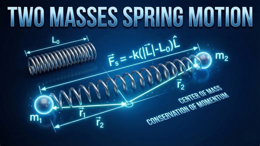 Python physics lesson 13: How two masses interact via a spring