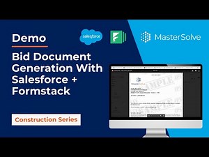 Bid Document Generation With Salesforce + Formstack