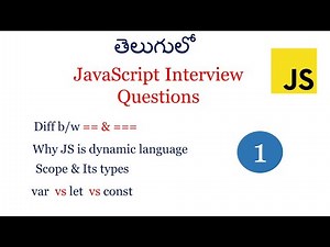 Javascript interview questions | var let const in javascript | scope in javascript | == vs ===
